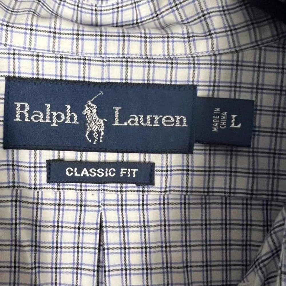 Ralph Lauren Classic Fit Plaid L/S Shirt Men's L
